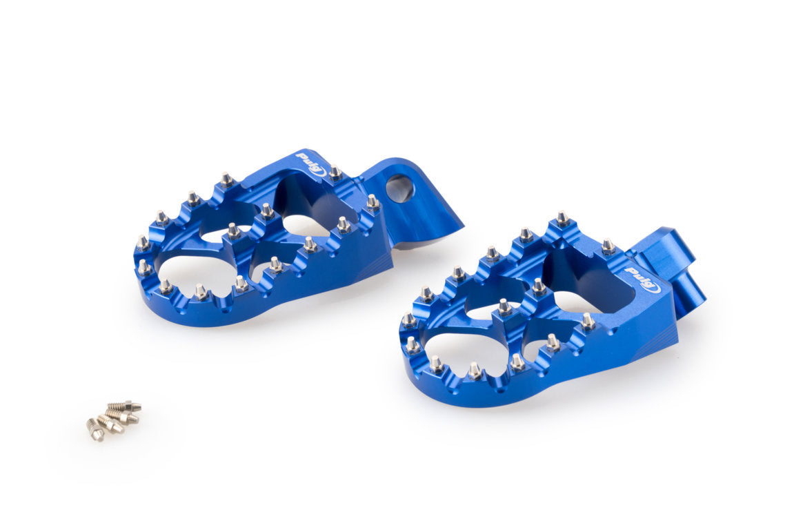 Puig Off-Road Footpegs | Blue | Yamaha Tenere 700 2021>Current -  Shop name