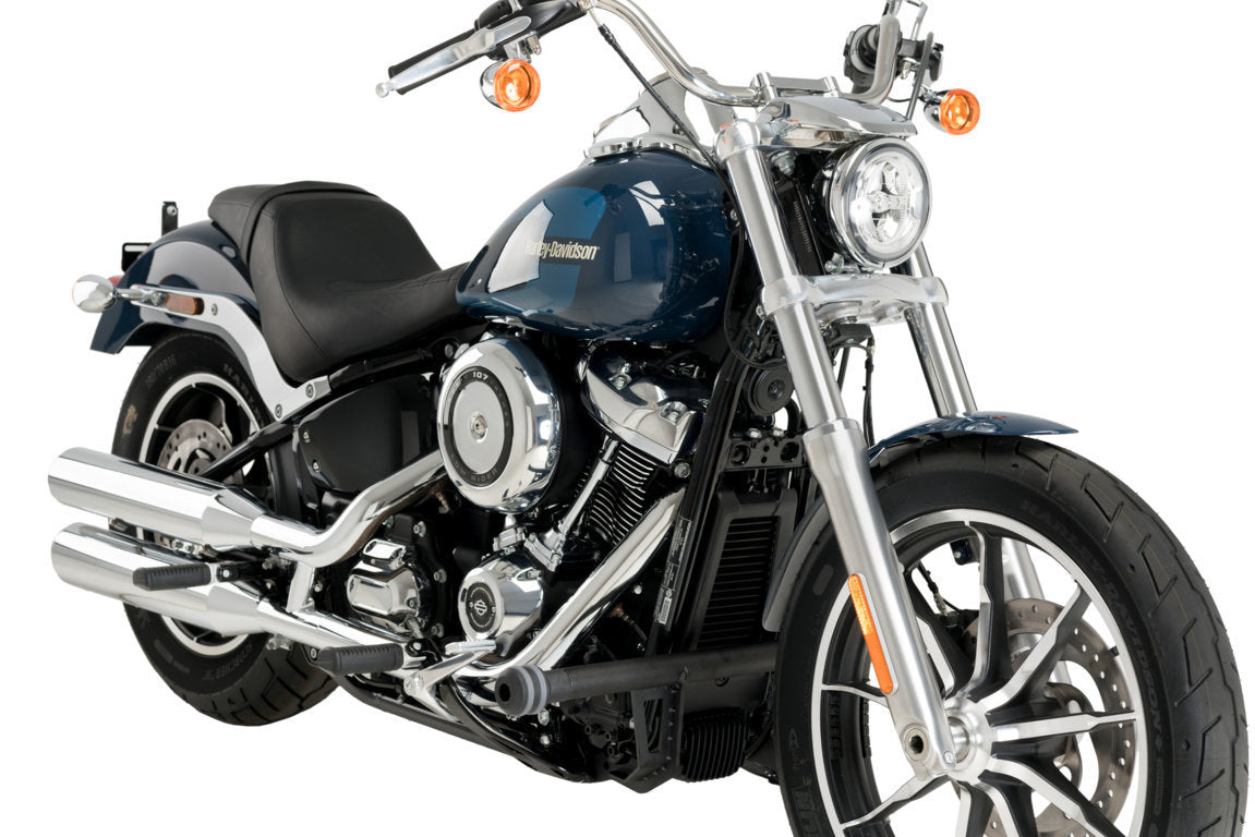 Puig Opie Frame Sliders | Black | Harley Davidson Softail Low Rider (FXLR) 2018>2019-Crash Protection-Pyramid Motorcycle Accessories