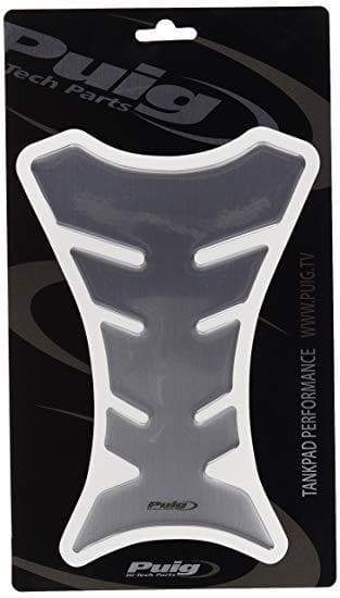 Puig Performance Tank Pad | Silver-M4051P-Tank Protection-Pyramid Motorcycle Accessories