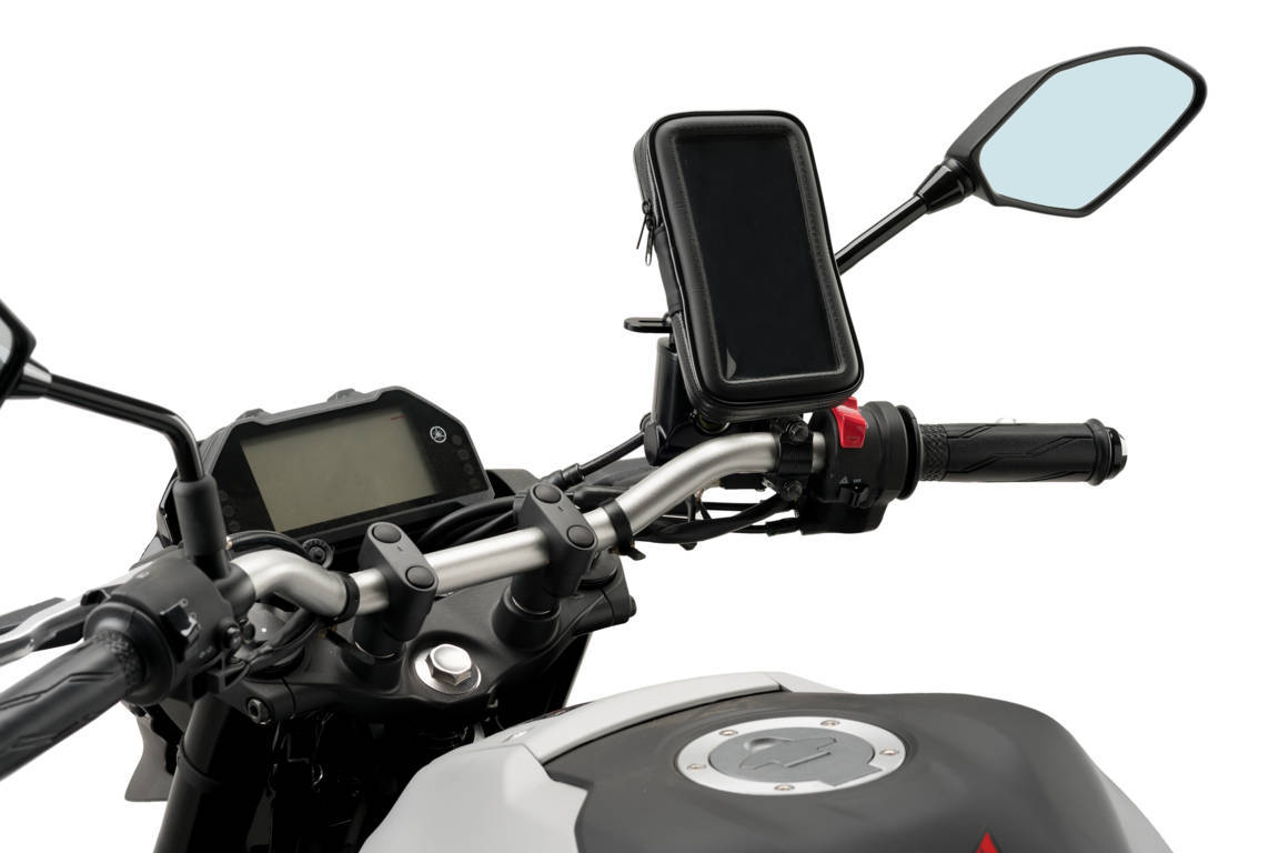 Puig Phone Holder - 5 inch - Mounting Solution Sold Separately-M3530N-Mobile Phone Holders-Pyramid Motorcycle Accessories