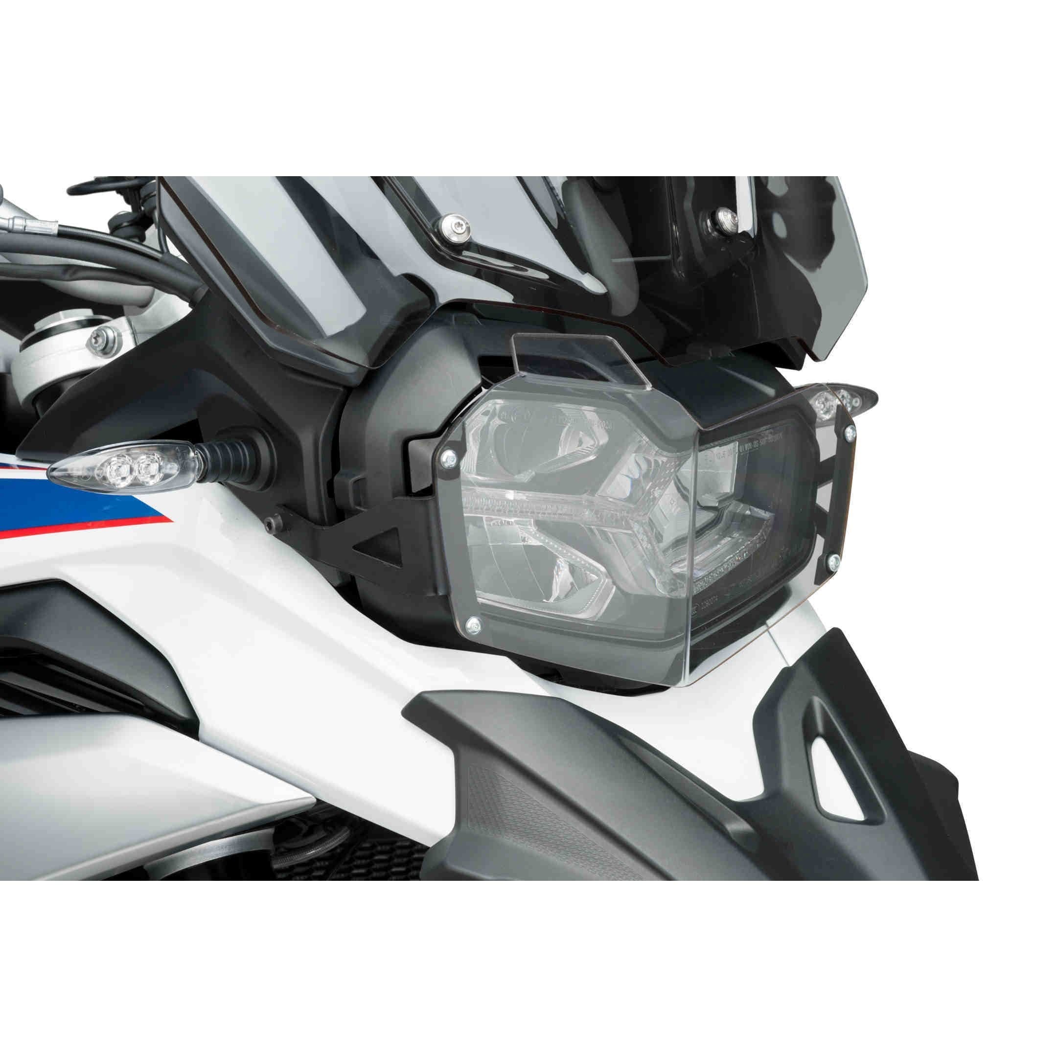 Puig Polycarbonate Headlight Guard | Clear | BMW F850 GS 2018>Current-M9762W-Headlight Protection-Pyramid Motorcycle Accessories