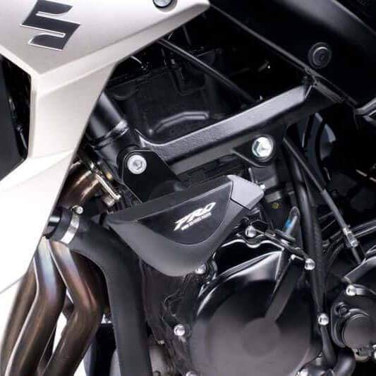 Puig Pro Frame Sliders | Black | Suzuki GSR 750 2011>2016-M5687N-Crash Protection-Pyramid Motorcycle Accessories