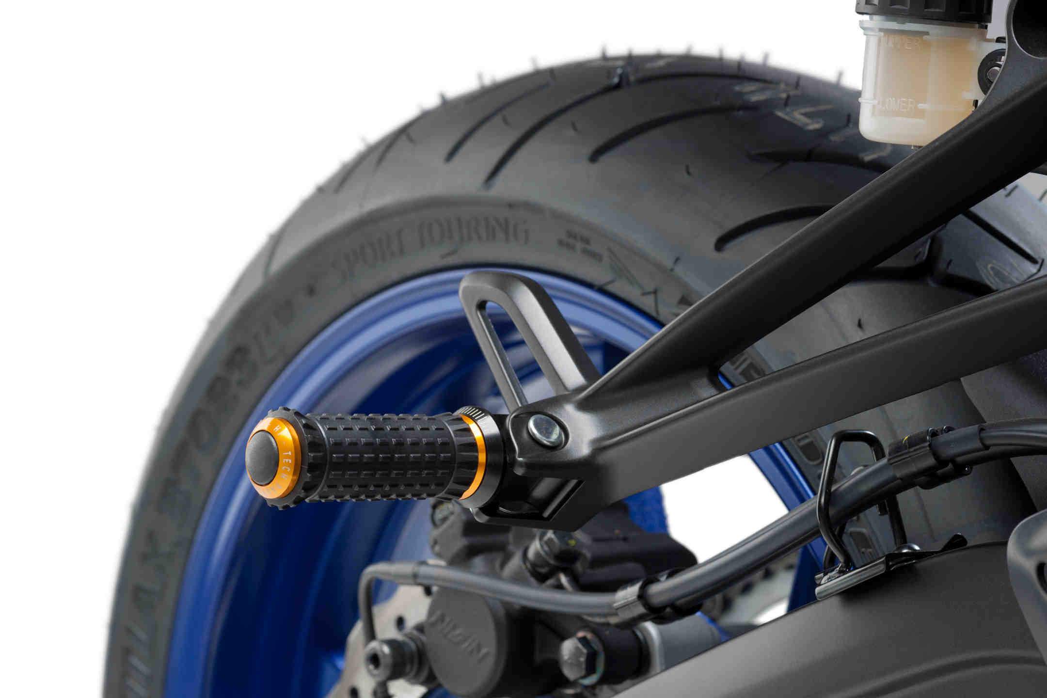 Puig R-Fighter S Footpegs | Gold with Removable Black Rubber Grip -  Shop name