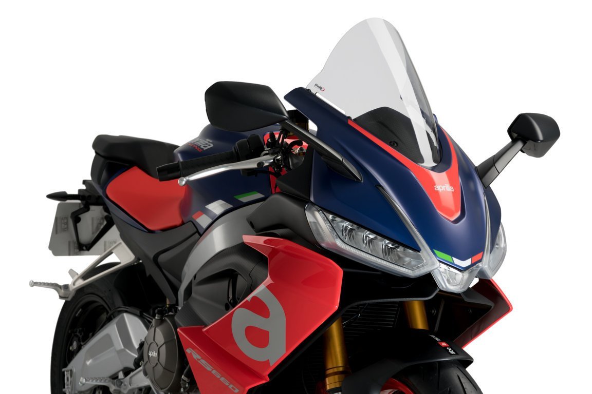 Puig R-Racer Screen | Clear | Aprilia RS 660 2021>Current-M20571W-Screens-Pyramid Motorcycle Accessories