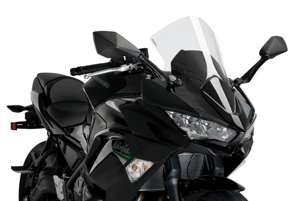 Puig R-Racer Screen | Clear | Kawasaki Ninja 650 2020>Current-M3880W-Screens-Pyramid Motorcycle Accessories