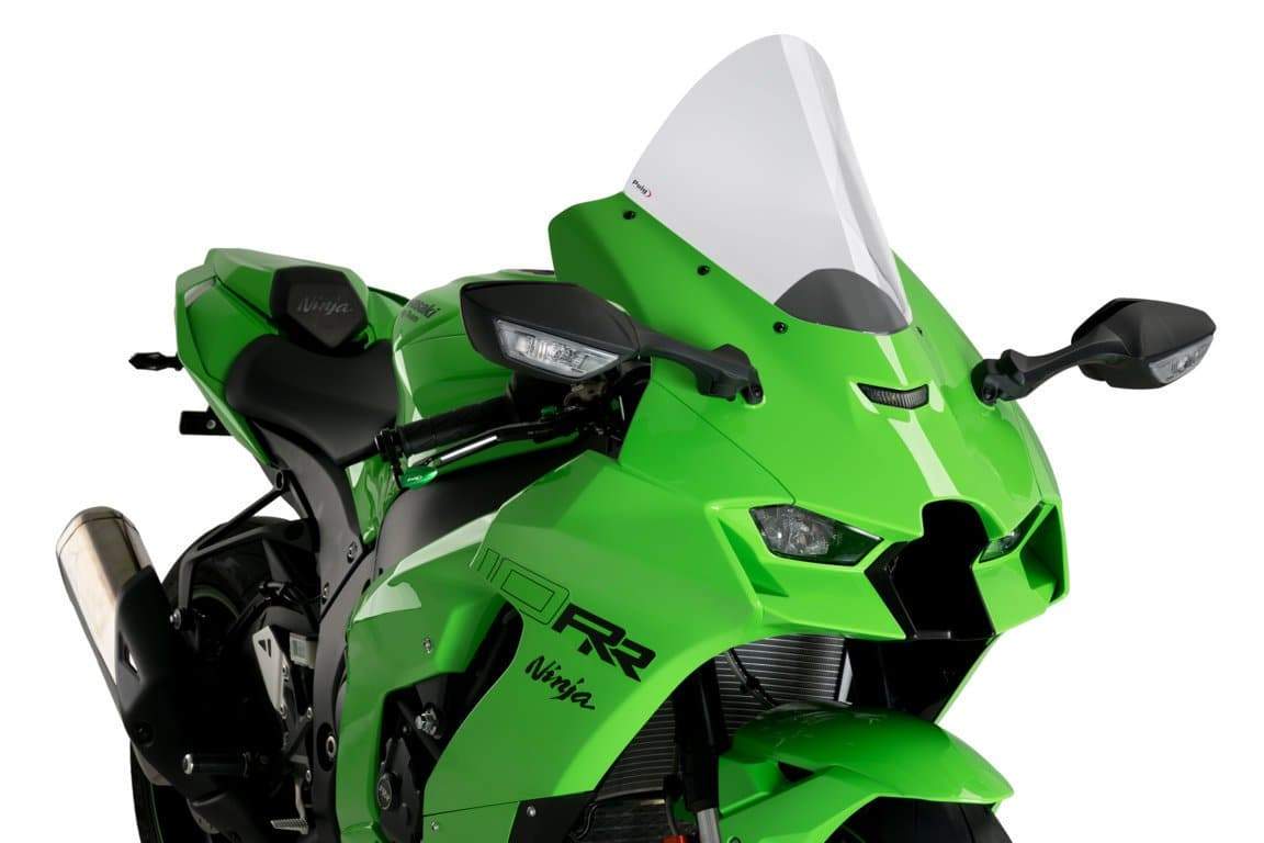 Puig R-Racer Screen | Clear | Kawasaki ZX-10R 2021>Current-M20540W-Screens-Pyramid Motorcycle Accessories