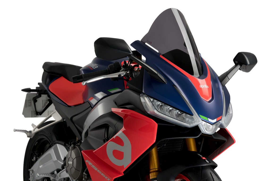 Puig R-Racer Screen | Dark Smoke | Aprilia RS 660 2021>Current-M20571F-Screens-Pyramid Motorcycle Accessories