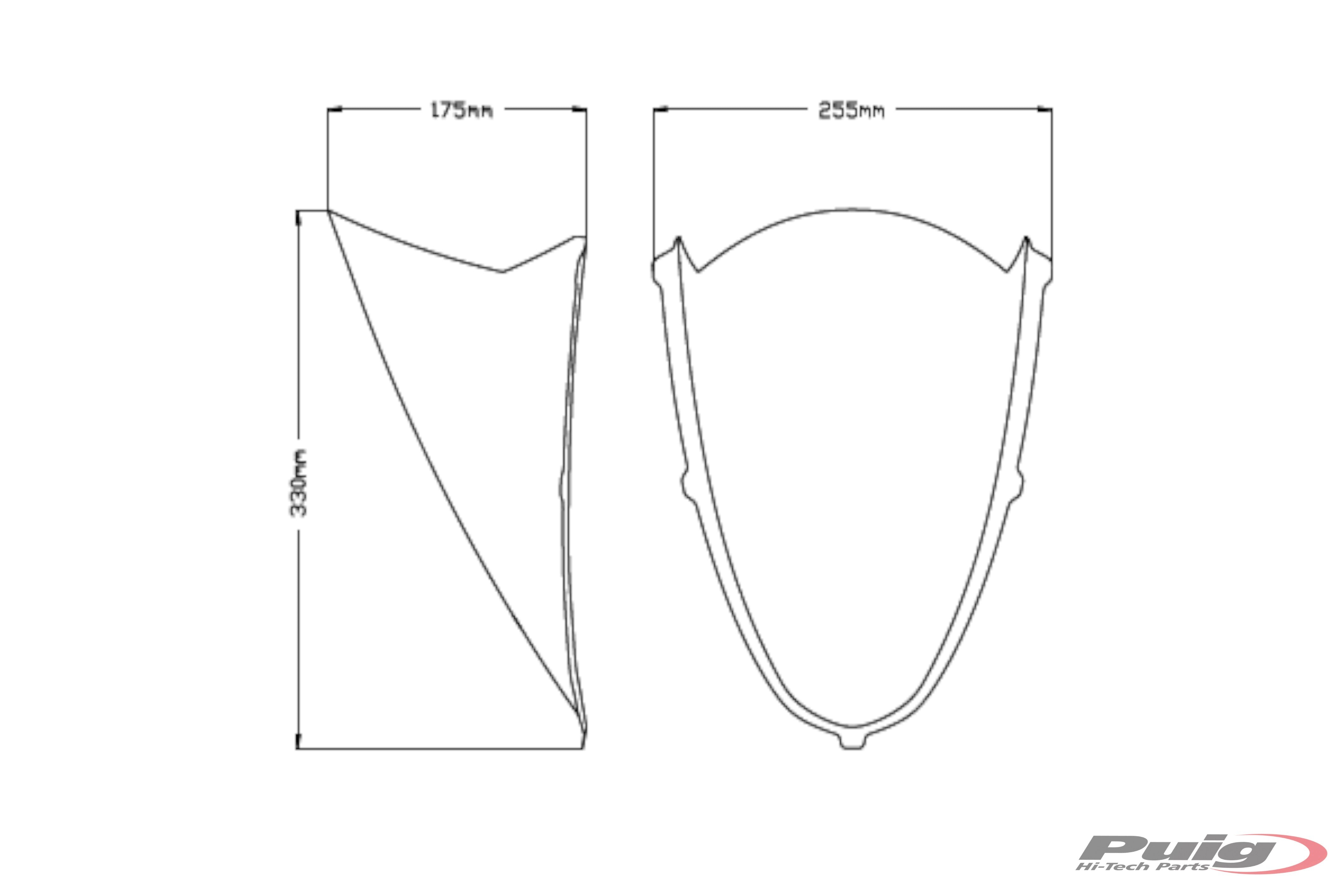 Puig R-Racer Screen | Light Smoke | Aprilia RS 660 2021>Current -  Shop name