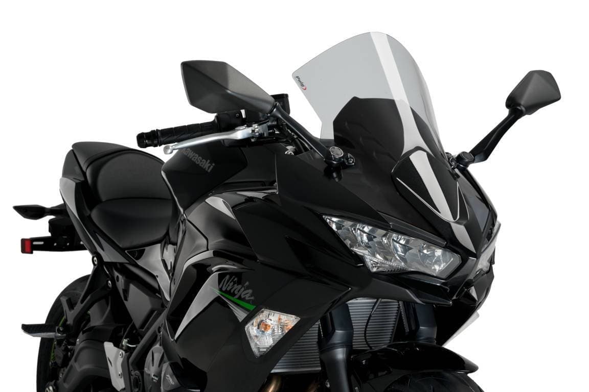 Puig R-Racer Screen | Light Smoke | Kawasaki Ninja 650 2020>Current-M3880H-Screens-Pyramid Motorcycle Accessories