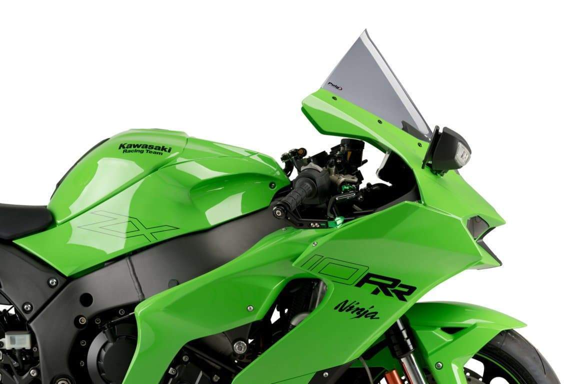 Puig R-Racer Screen | Light Smoke | Kawasaki ZX-10R 2021>Current-M20540H-Screens-Pyramid Motorcycle Accessories
