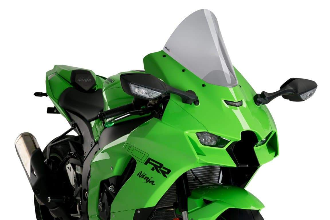 Puig R-Racer Screen | Light Smoke | Kawasaki ZX-10R 2021>Current-M20540H-Screens-Pyramid Motorcycle Accessories
