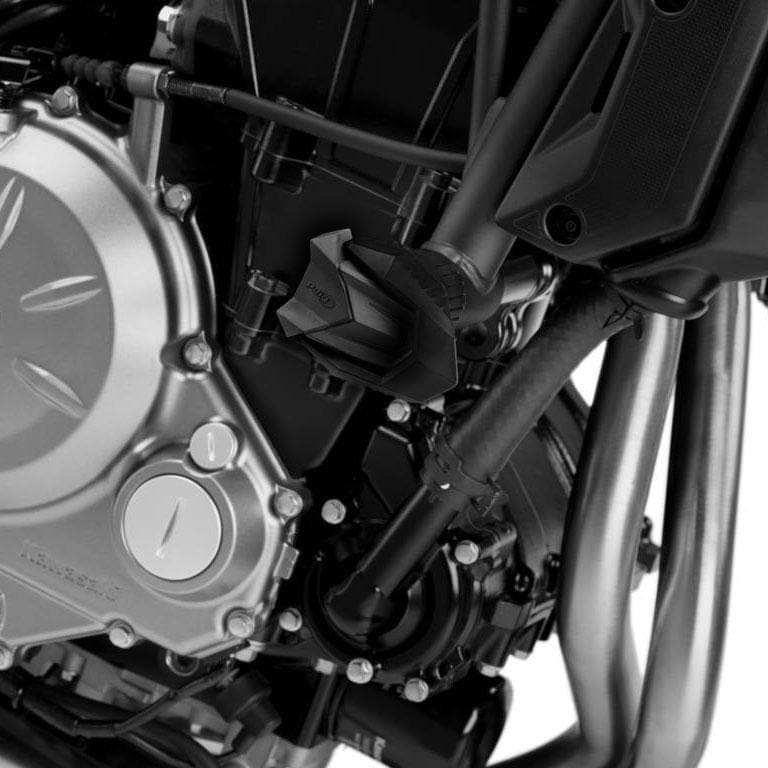 Puig R19 Frame Sliders | Black | Kawasaki Versys 650 2015>Current-M7714N-Crash Protection-Pyramid Motorcycle Accessories