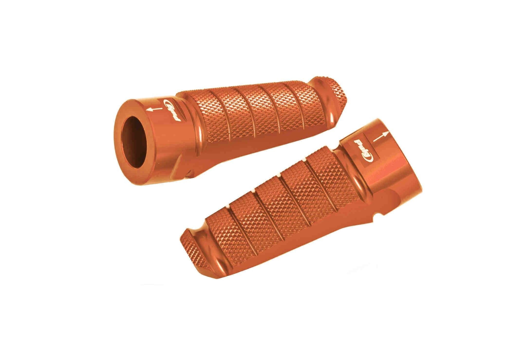 Puig Racing Footpegs | Orange -  Shop name
