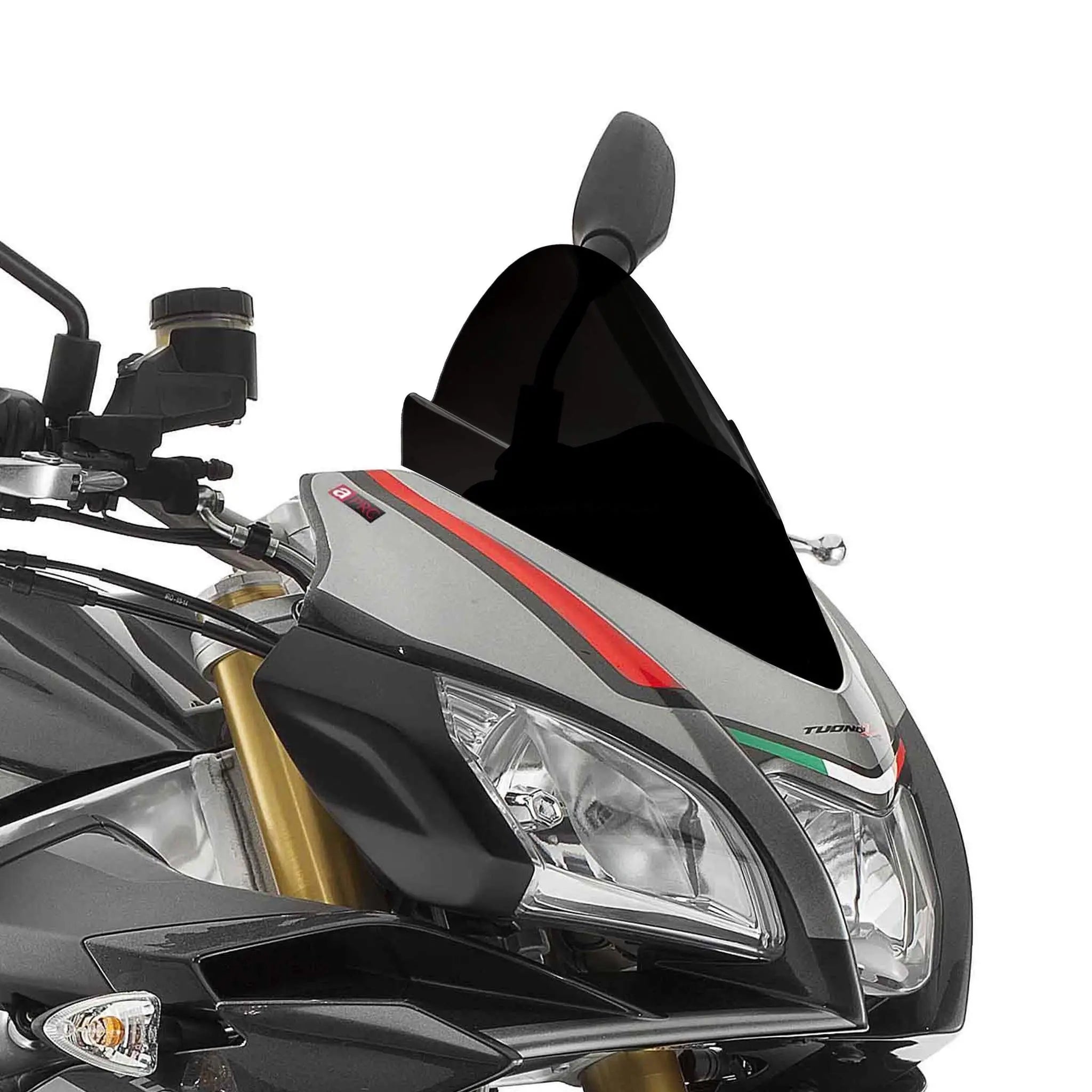Puig Racing Screen | Black (Opaque) | Aprilia Tuono V4 1100 Factory 2015>2020 -  Shop name