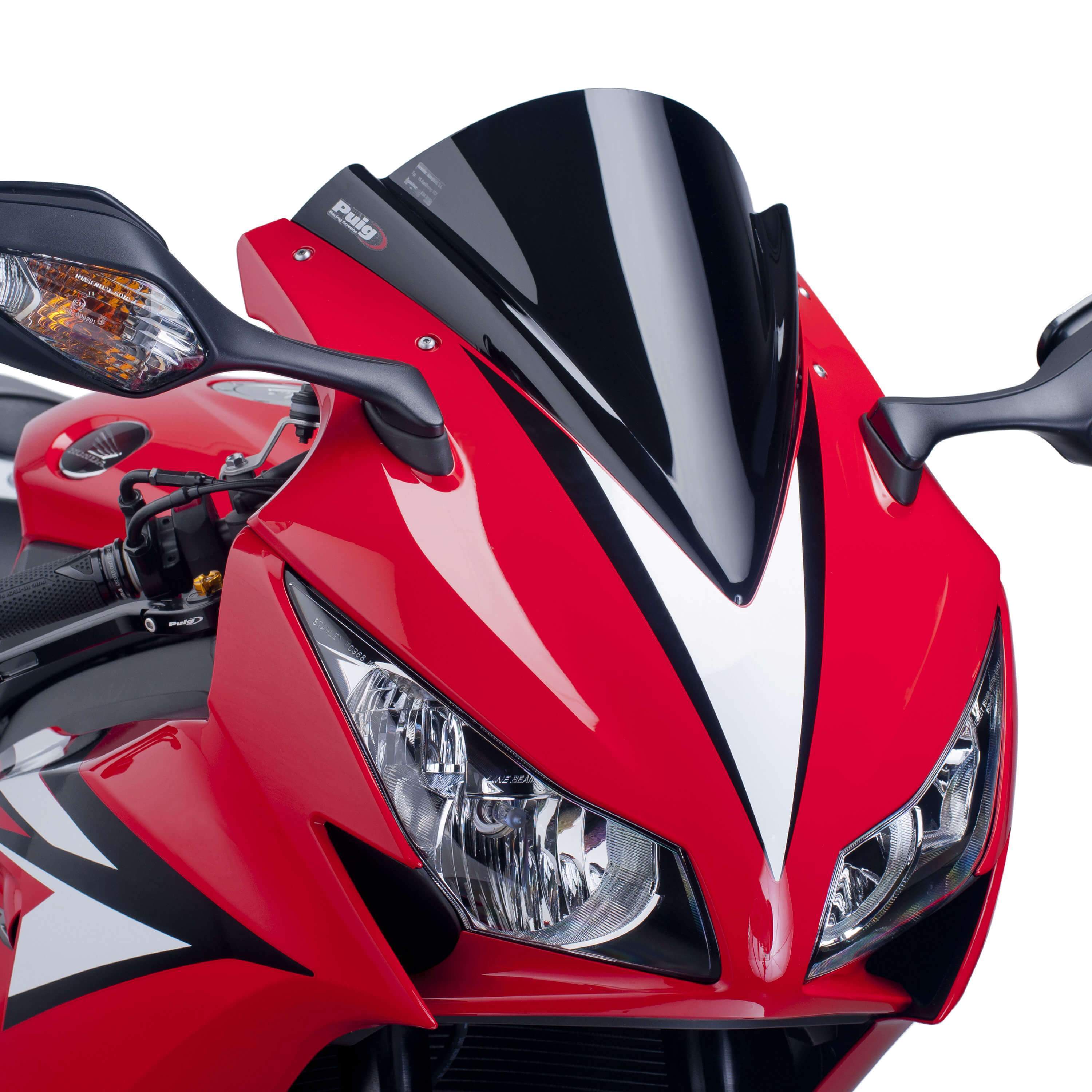 Puig Racing Screen | Black (Opaque) | Honda CBR 1000 RR 2012>2016-Screens-Pyramid Motorcycle Accessories