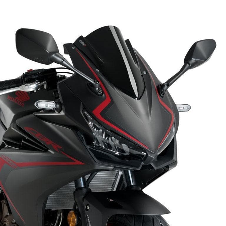 Puig Racing Screen | Black (Opaque) | Honda CBR 500 R 2019>Current -  Shop name