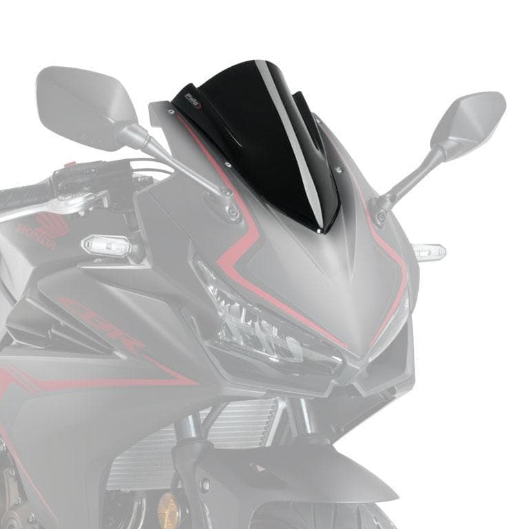 Puig Racing Screen | Black (Opaque) | Honda CBR 500 R 2019>Current -  Shop name