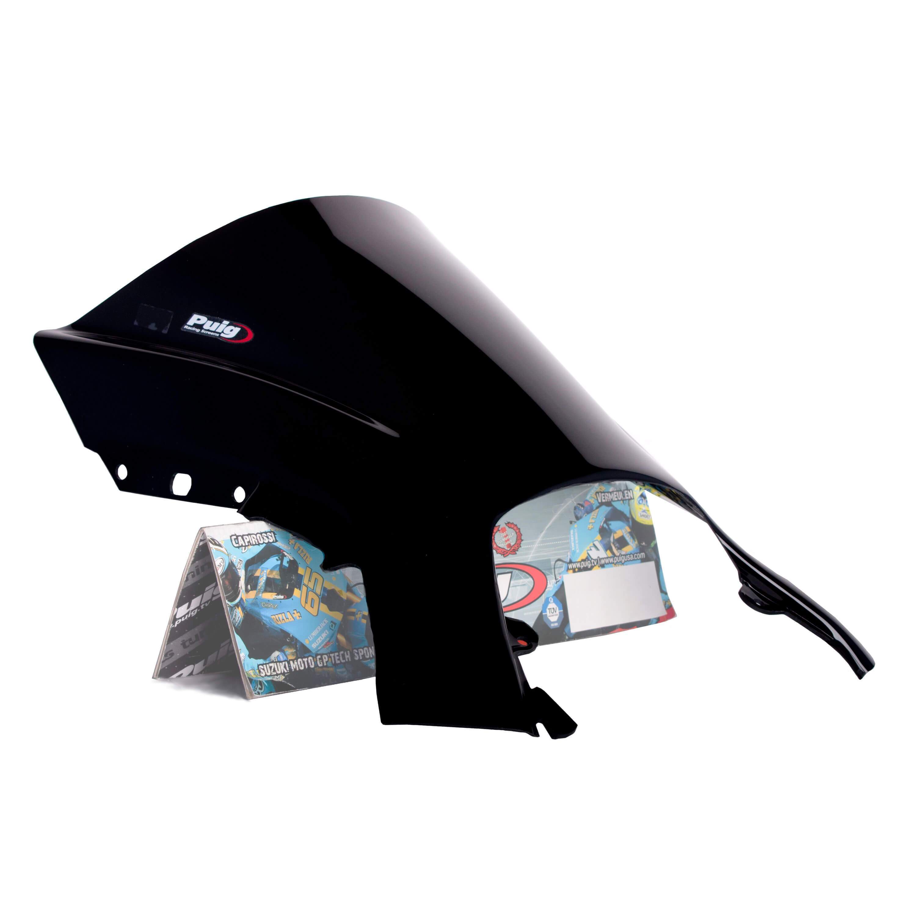 Puig Racing Screen | Black (Opaque) | Honda VFR 1200 F 2010>2016-Screens-Pyramid Motorcycle Accessories