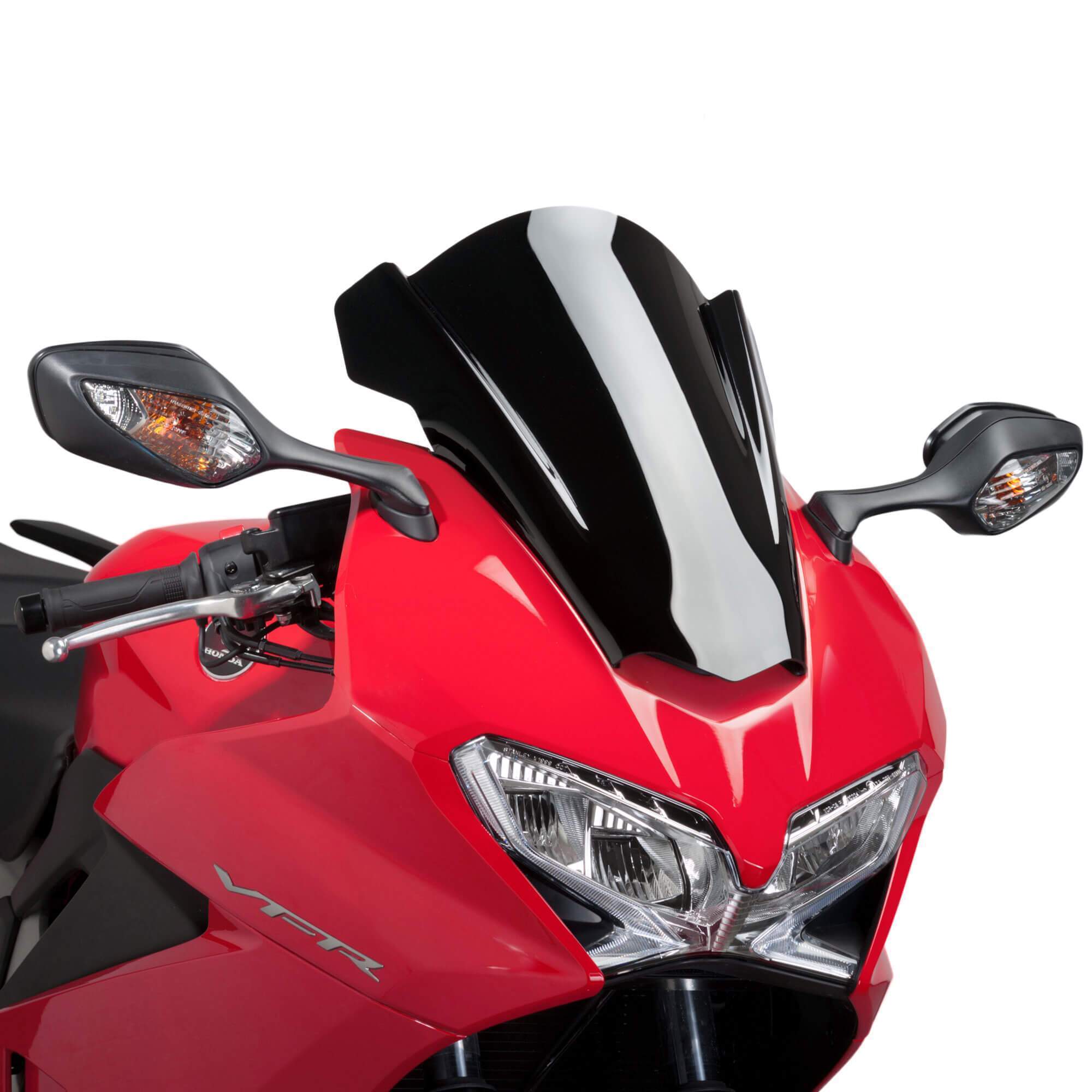 Puig Racing Screen | Black (Opaque) | Honda VFR 800 F 2014>Current -  Shop name