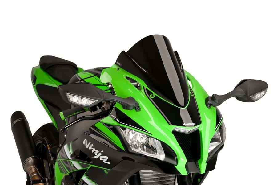 Puig Racing Screen | Black (Opaque) | Kawasaki ZX10-R 2016>2020 -  Shop name