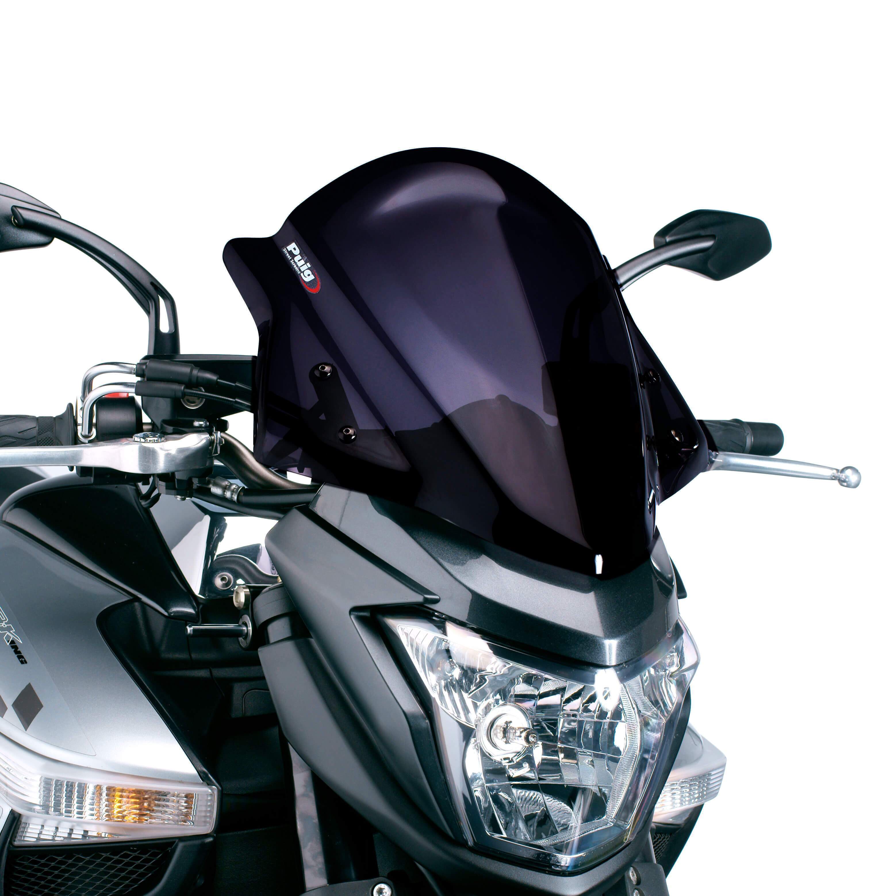 Puig Racing Screen | Black (Opaque) | Suzuki B-King 2008>2011-Screens-Pyramid Motorcycle Accessories