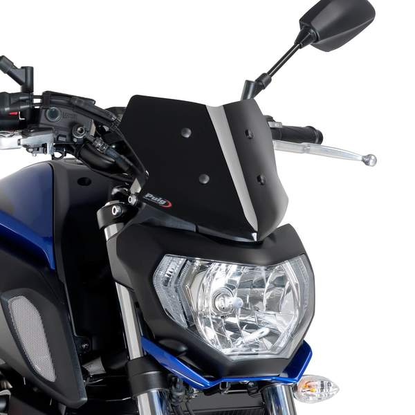 Puig Racing Screen | Black (Opaque) | Yamaha MT-07 2018>2020 -  Shop name