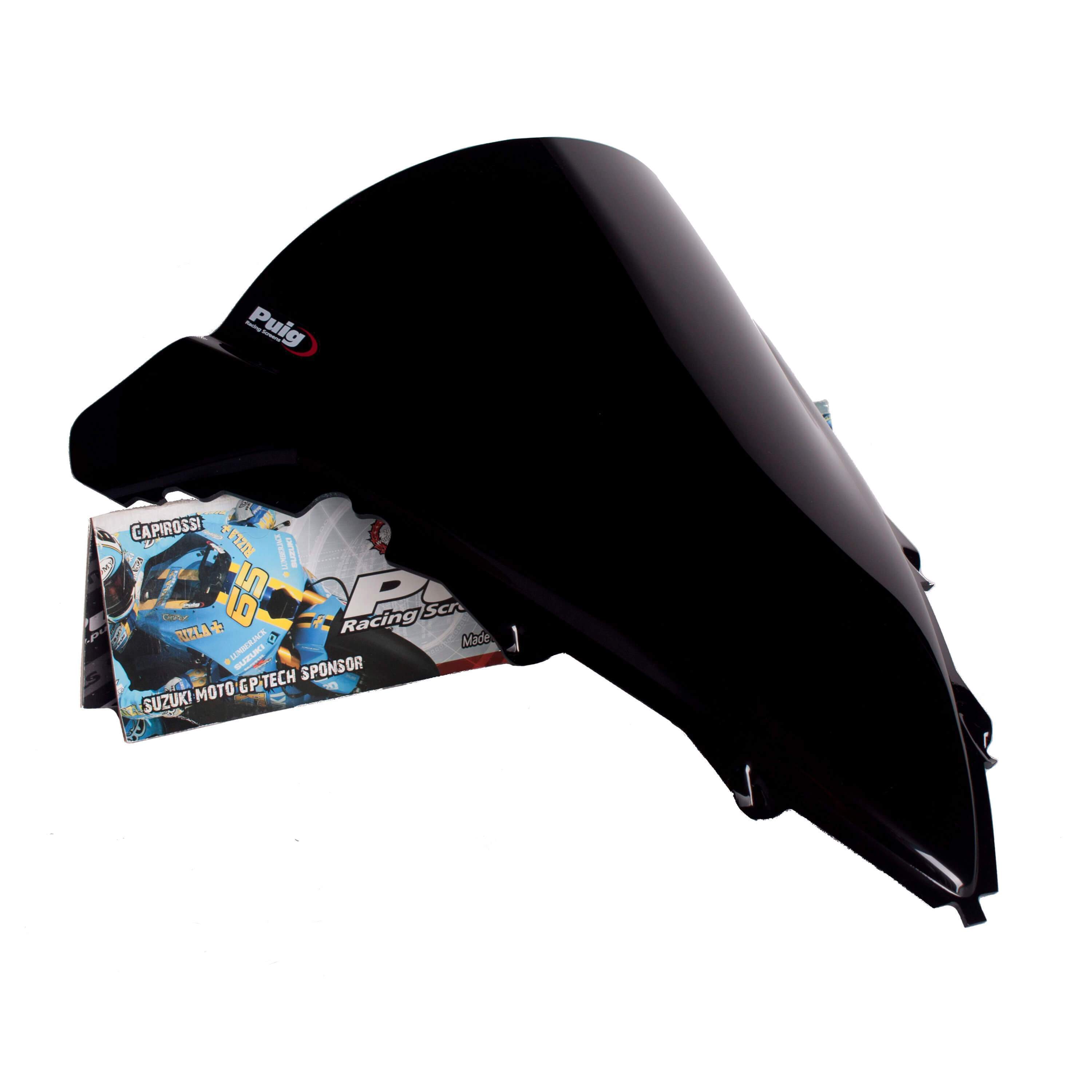 Puig Racing Screen | Black (Opaque) | Yamaha YZF-R1 2009>2014-Screens-Pyramid Motorcycle Accessories