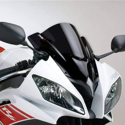 Puig Racing Screen | Black (Opaque) | Yamaha YZF-R6 2008>2015-Screens-Pyramid Motorcycle Accessories