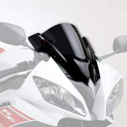 Puig Racing Screen | Black (Opaque) | Yamaha YZF-R6 2008>2015-Screens-Pyramid Motorcycle Accessories