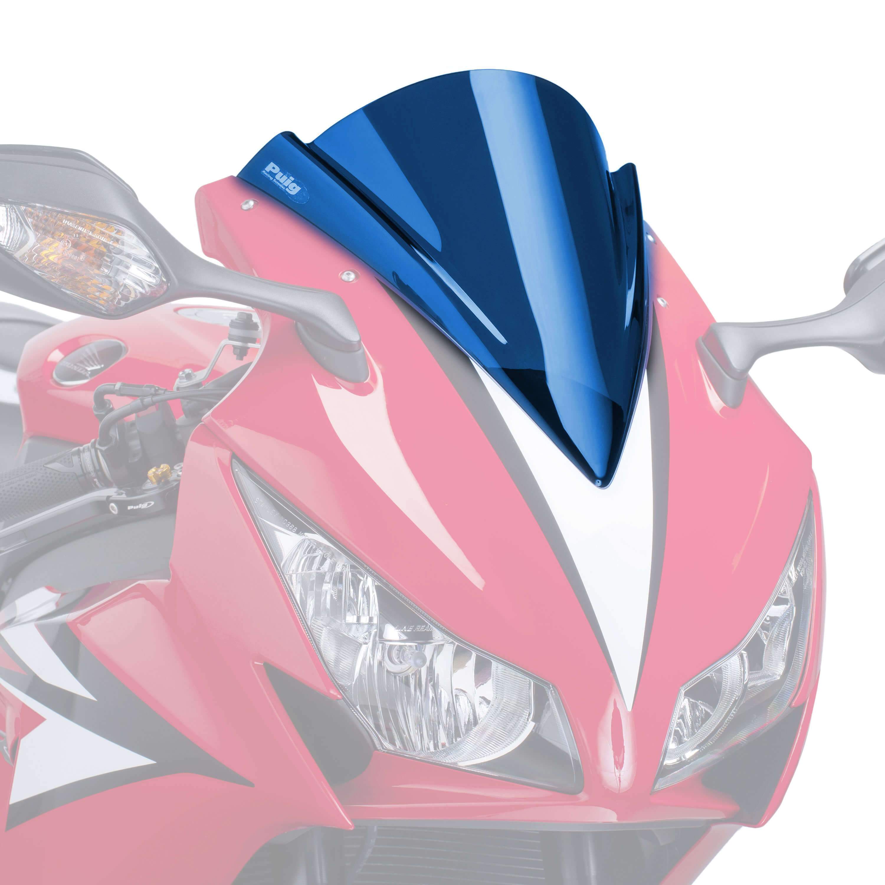 Puig Racing Screen | Blue | Honda CBR 1000 RR 2012>2016-Screens-Pyramid Motorcycle Accessories