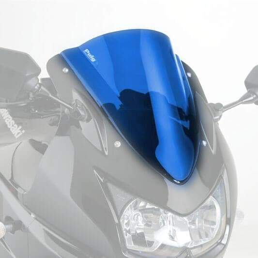 Puig Racing Screen | Blue | Kawasaki Ninja 250 R 2008>2012-Screens-Pyramid Motorcycle Accessories