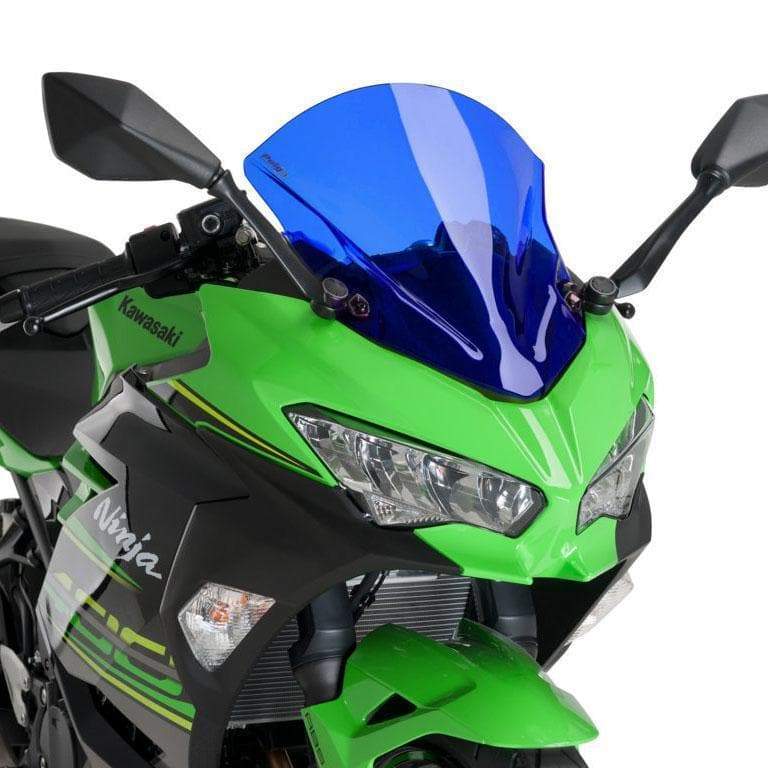 Puig Racing Screen | Blue | Kawasaki Ninja 400 2018>Current -  Shop name