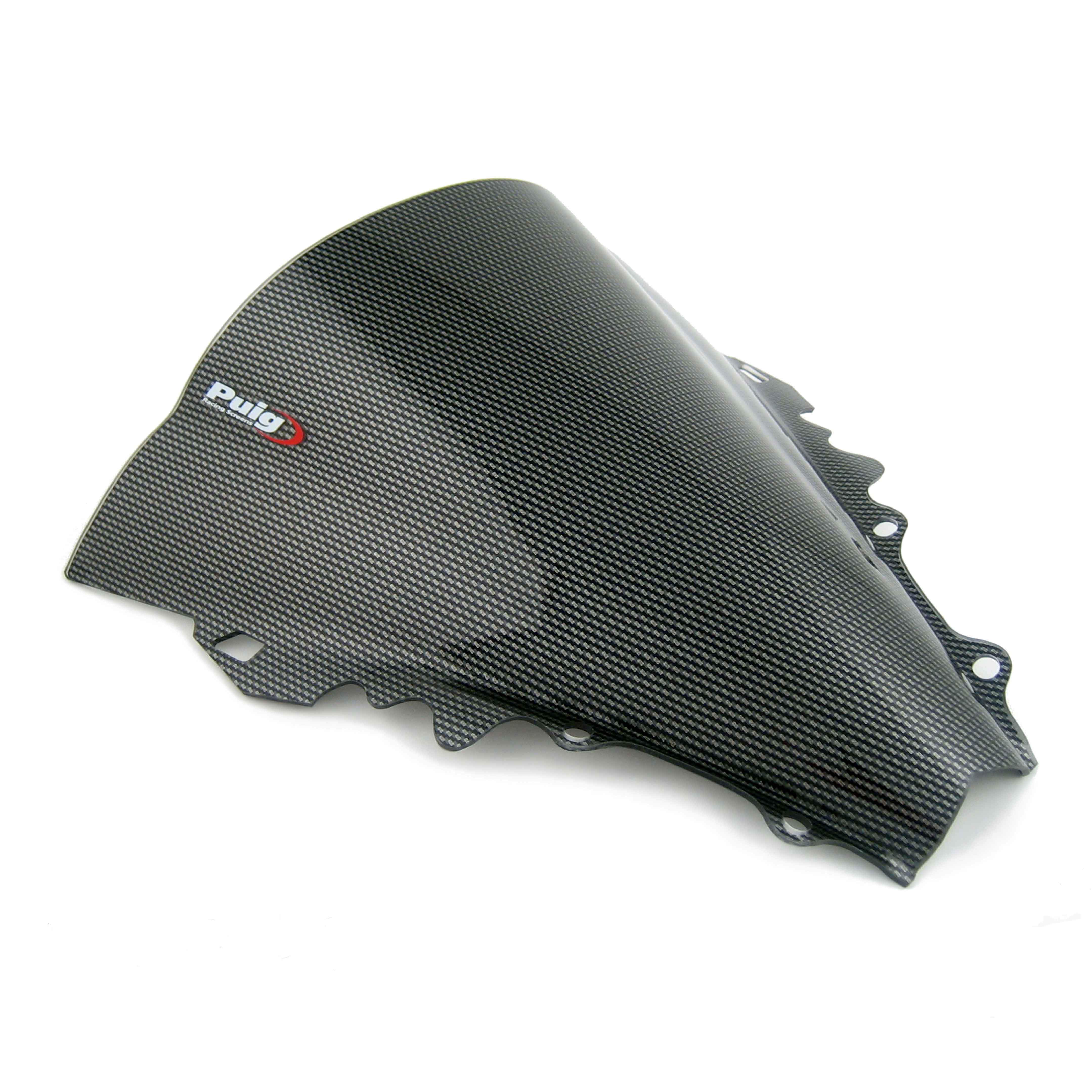 Puig Racing Screen | Carbon Look | Yamaha YZF-R6 2006>2007-Screens-Pyramid Motorcycle Accessories