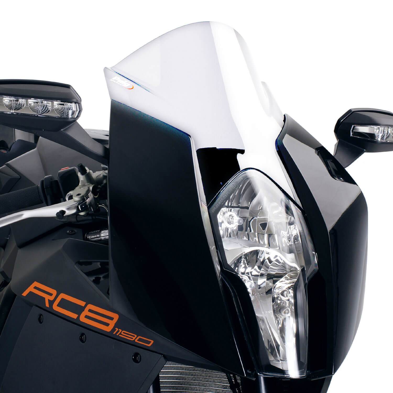 Puig Racing Screen | Clear | KTM 1190 RC8/R 2008>2015-M4944W-Screens-Pyramid Motorcycle Accessories