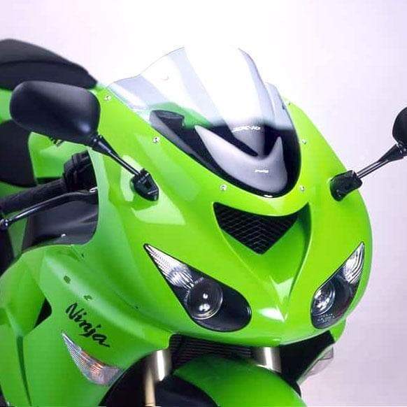Puig Racing Screen | Clear | Kawasaki ZX10-R 2006>2007-Screens-Pyramid Motorcycle Accessories
