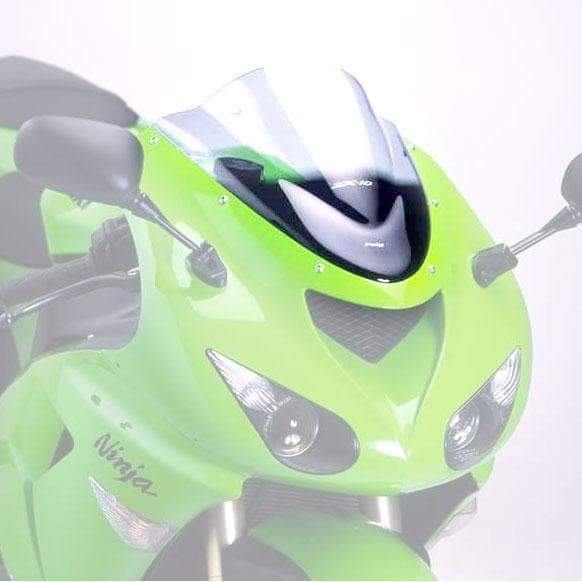 Puig Racing Screen | Clear | Kawasaki ZX10-R 2006>2007-Screens-Pyramid Motorcycle Accessories