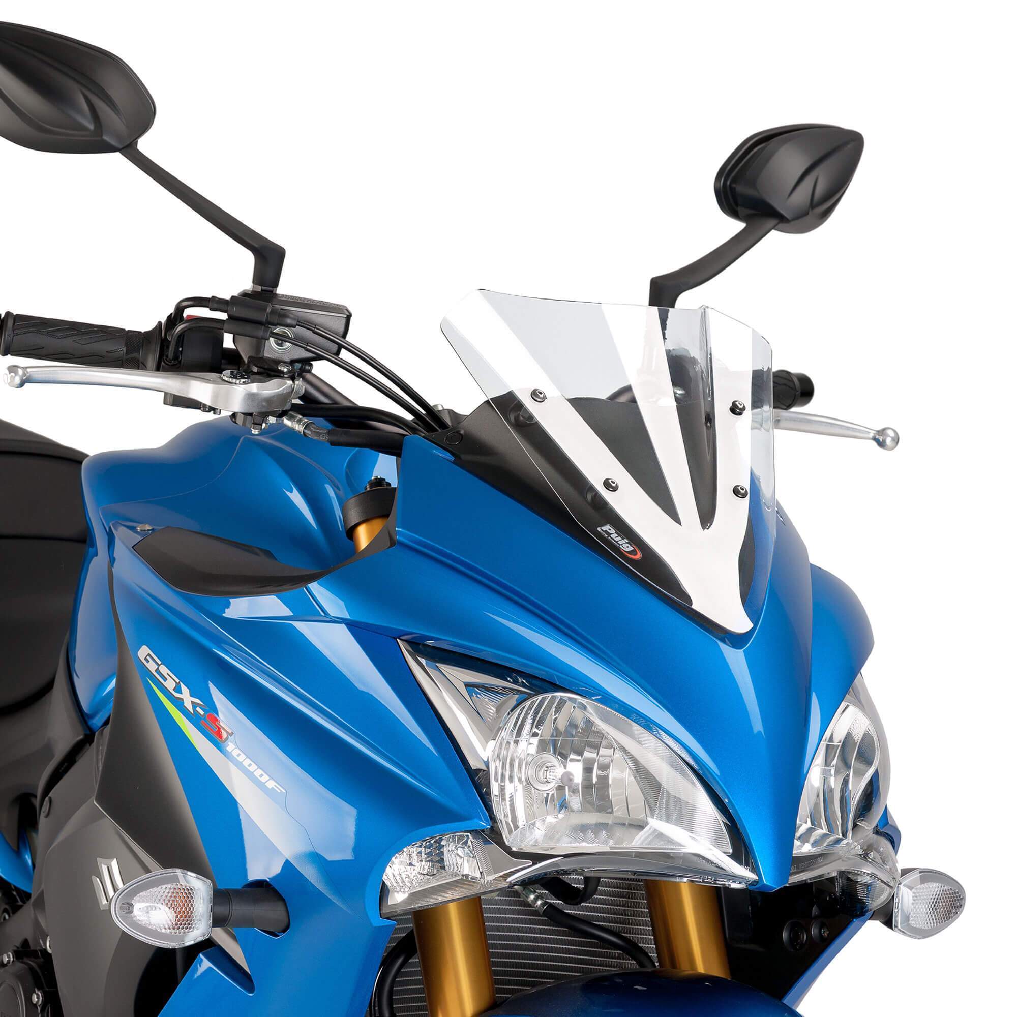 Puig Racing Screen | Clear | Suzuki GSX-S 1000 FA 2015>Current-M7639W-Screens-Pyramid Motorcycle Accessories