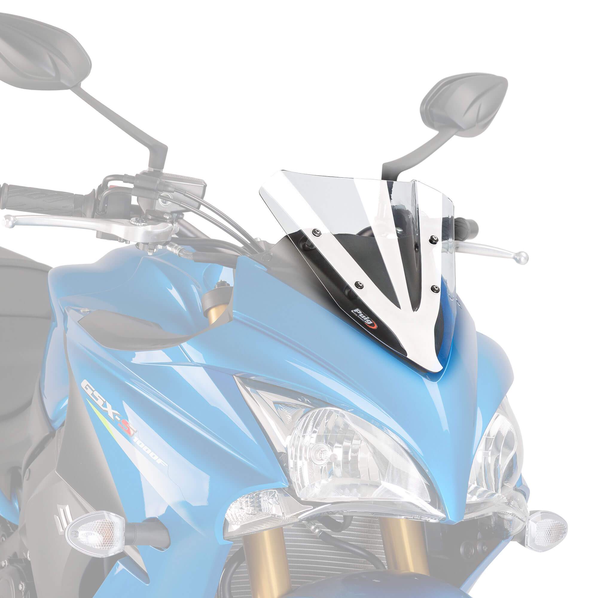 Puig Racing Screen | Clear | Suzuki GSX-S 1000 FA 2015>Current-M7639W-Screens-Pyramid Motorcycle Accessories