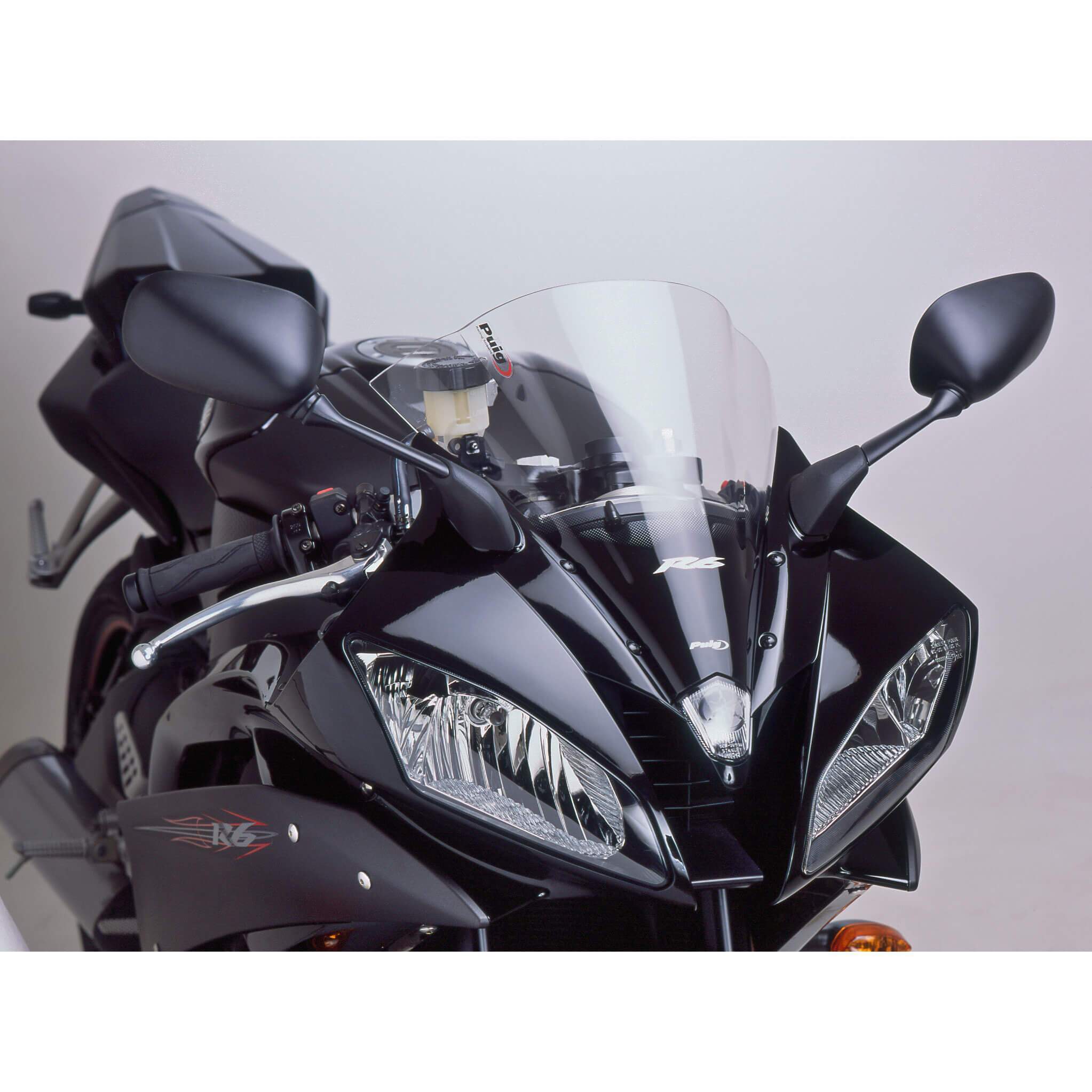 Puig Racing Screen | Clear | Yamaha YZF-R6 2006>2007-M4059W-Screens-Pyramid Motorcycle Accessories