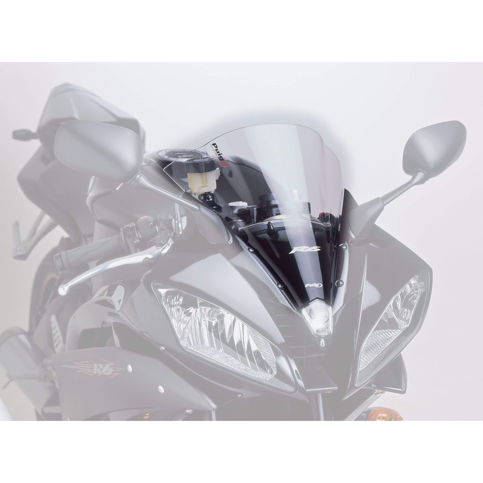 Puig Racing Screen | Clear | Yamaha YZF-R6 2006>2007-M4059W-Screens-Pyramid Motorcycle Accessories