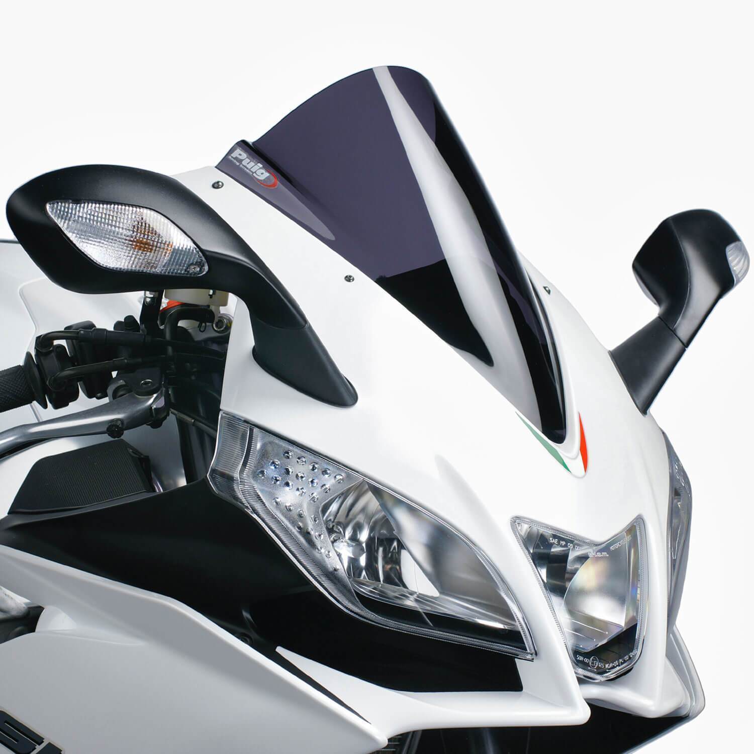 Puig Racing Screen | Dark Smoke | Aprilia RS4 50/RS4 125 2011>Current-M4945F-Screens-Pyramid Motorcycle Accessories