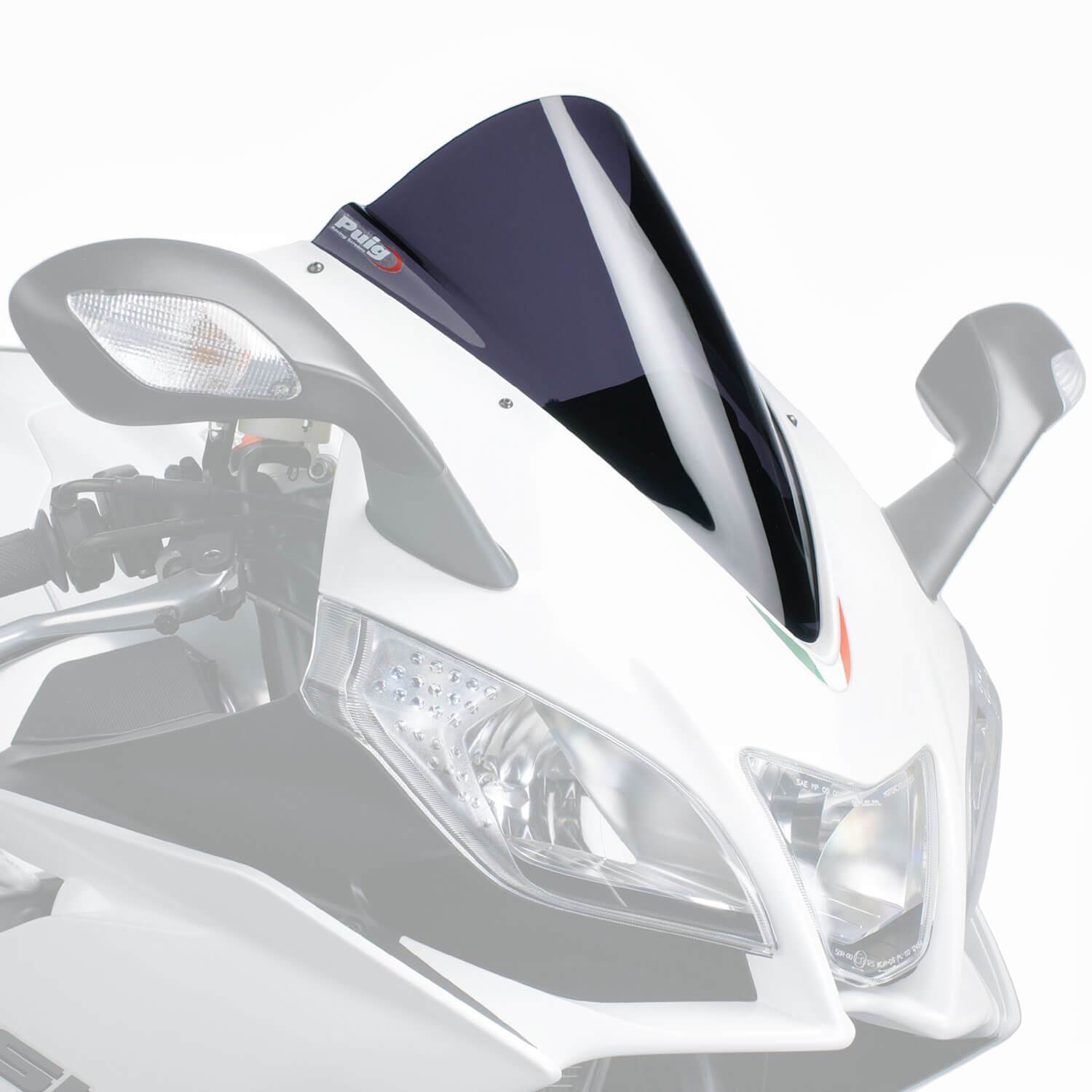 Puig Racing Screen | Dark Smoke | Aprilia RS4 50/RS4 125 2011>Current-M4945F-Screens-Pyramid Motorcycle Accessories