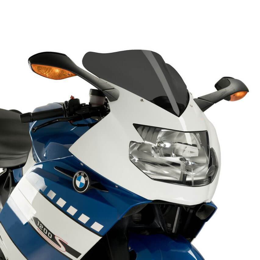 Puig Racing Screen | Dark Smoke | BMW K1200 S 2004>2008-M2207F-Screens-Pyramid Motorcycle Accessories