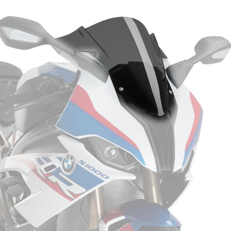 Puig Racing Screen | Dark Smoke | BMW S1000 RR 2019>Current-M3571F-Screens-Pyramid Motorcycle Accessories