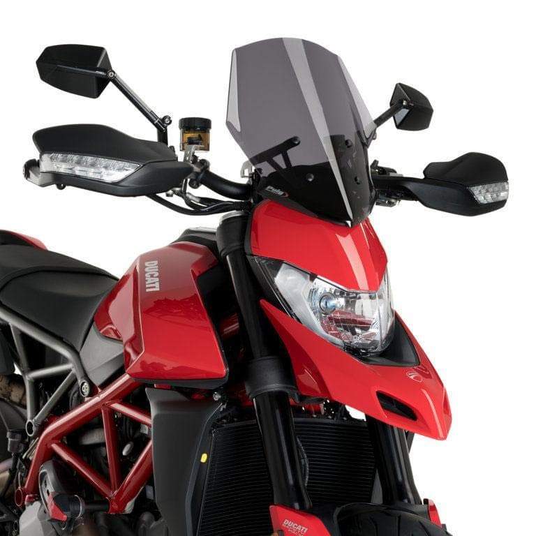 Puig Racing Screen | Dark Smoke | Ducati Hypermotard 950 2019>Current-Screens-Pyramid Motorcycle Accessories