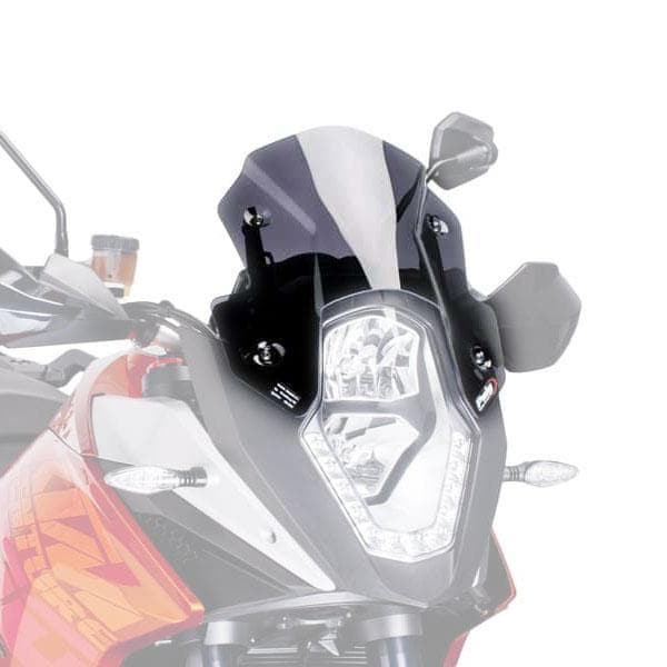 Puig Racing Screen | Dark Smoke | KTM 1050 Adventure 2015>2016-M6847F-Screens-Pyramid Motorcycle Accessories