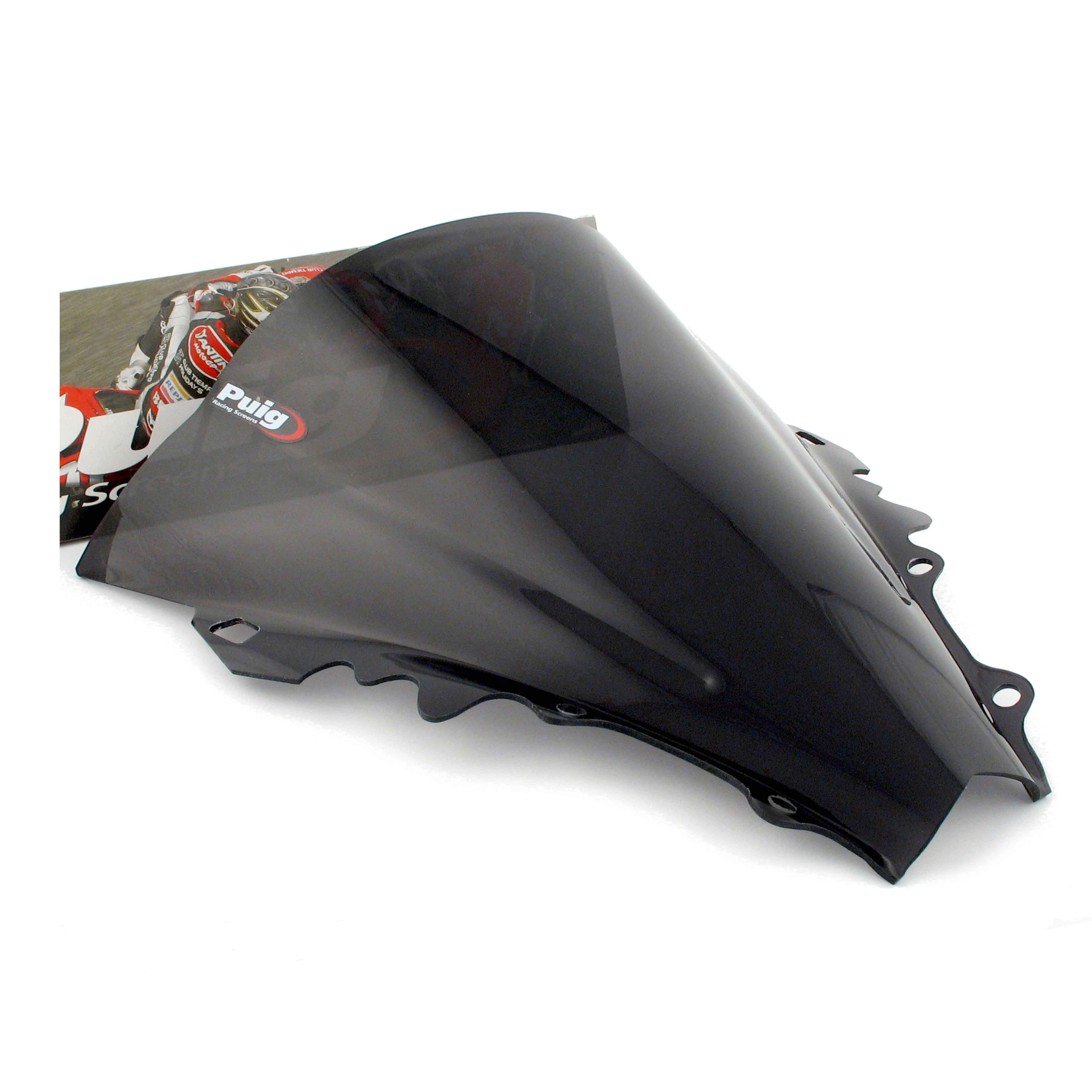 Puig Racing Screen | Dark Smoke | Yamaha YZF-R6 2006>2007-Screens-Pyramid Motorcycle Accessories