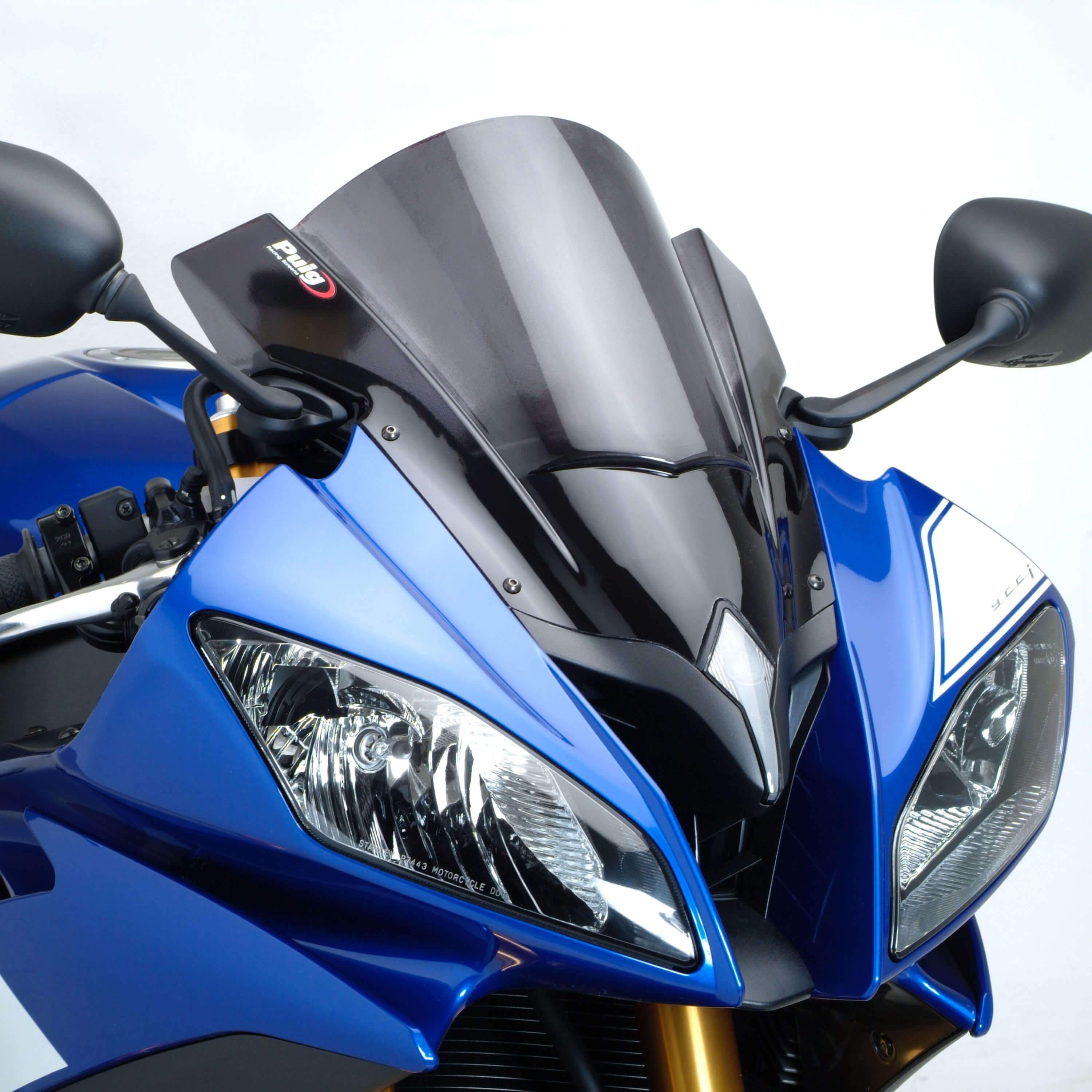 Puig Racing Screen | Dark Smoke | Yamaha YZF-R6 2008>2015-Screens-Pyramid Motorcycle Accessories