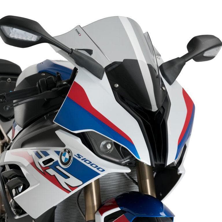 Puig Racing Screen | Light Smoke | BMW S1000 RR 2019>Current-M3571H-Screens-Pyramid Motorcycle Accessories