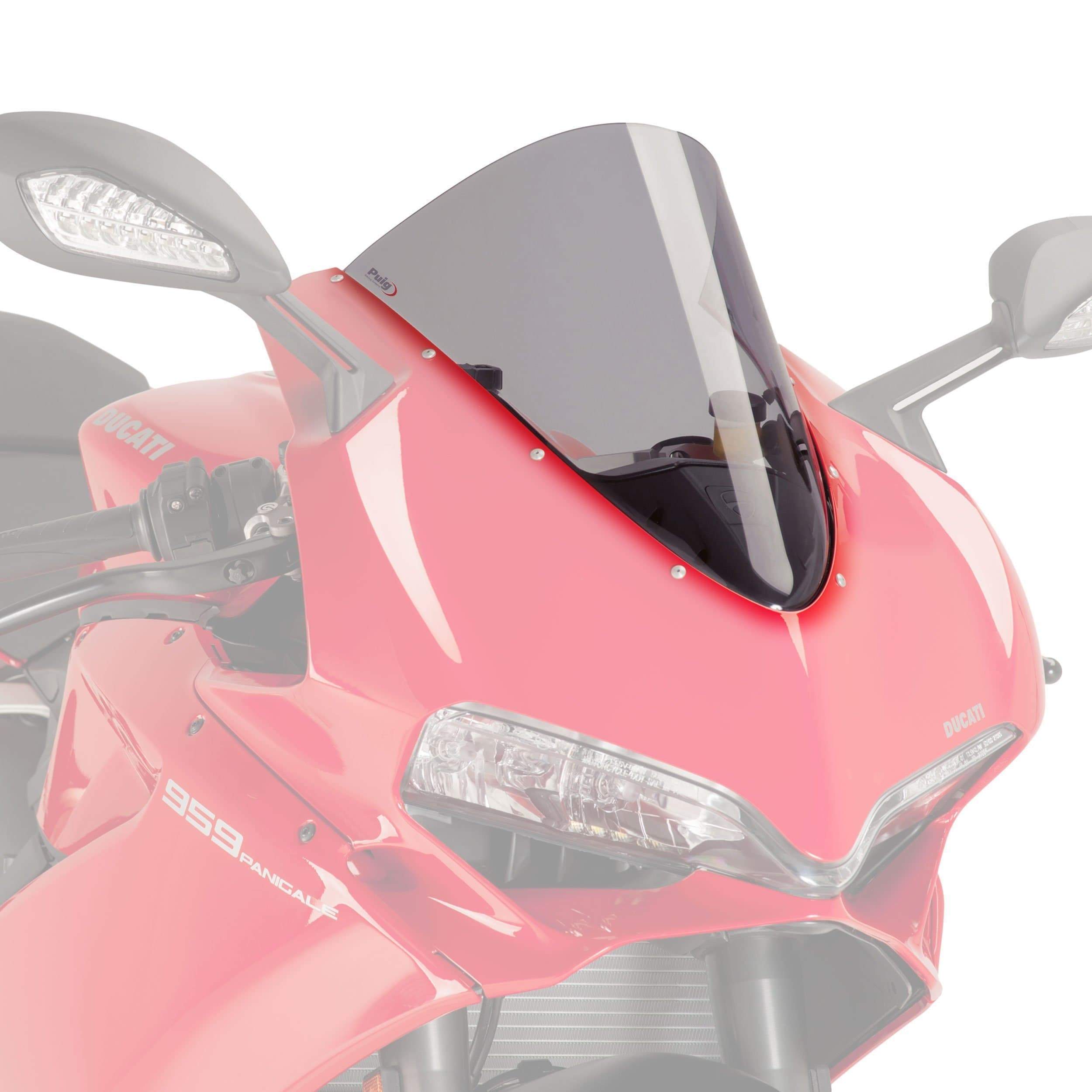 Puig Racing Screen | Light Smoke | Ducati 959 Panigale 2016>2020-M7621H-Screens-Pyramid Motorcycle Accessories